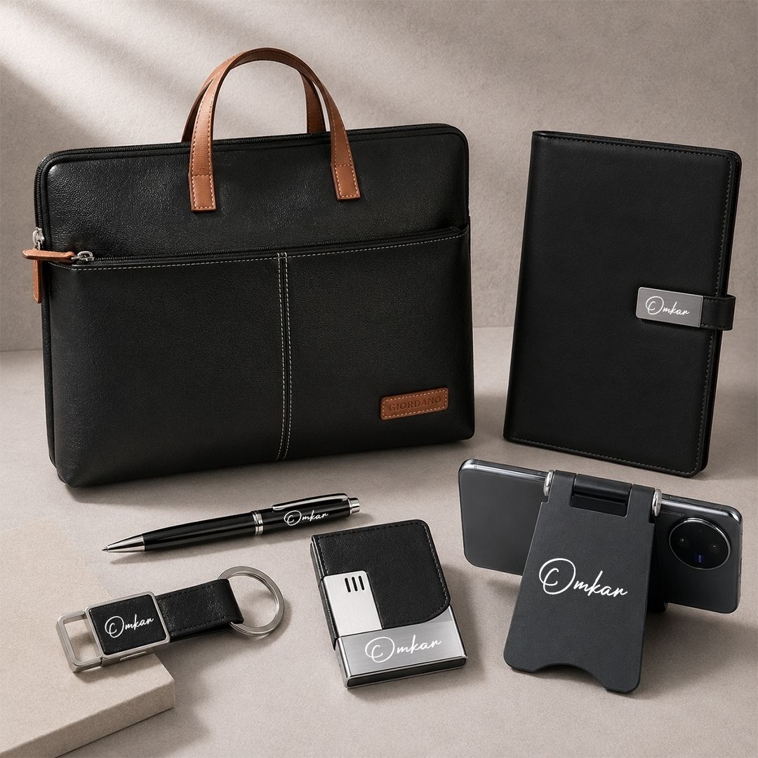 Executive 6-in-1 Corporate Laptop Gift Set with Custom Accessories